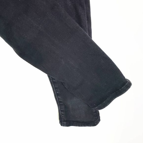 AMERICAN EAGLE Ne(x)t Level Stretch Black Taper Blackout Skinny Jegging Size: 4R - Picture 3 of 5